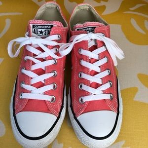 Converse All Star Low Top Punch Coral Womens US 8